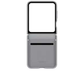Samsung Ochranný kryt z vegánskej kože pre Samsung Galaxy Z Flip 6 sivá