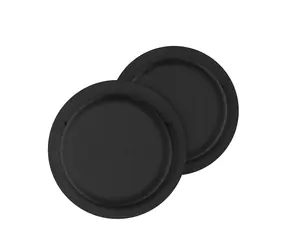 FIXED Silikónové nalepovacie puzdro Silky Sticker pre Apple AirTag double pack čierne