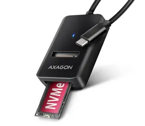 Axagon ADM2-CM USB-C 10Gbps - M.2 NVMe & SATA SSD adaptér, kábel USB-C 10cm