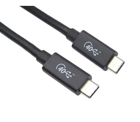 PremiumCord USB4 Gen 3x2 40Gbps 8K@60Hz kábel Thunderbolt 3 dĺžka 1.2m