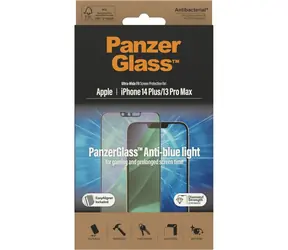 PanzerGlass Tvrdené sklo UWF Anti-Bluelight AB s aplikátorom pre Apple iPhone 14 PLUS/13 Pro Max čierna