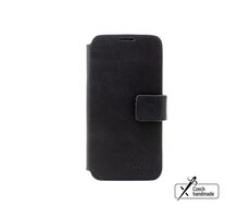 FIXED Kožené puzdro typu kniha ProFit pre Apple iPhone 16e čierne