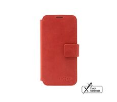 FIXED Kožené puzdro typu kniha ProFit pre Apple iPhone 16e červené