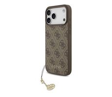 Guess 4G Charm Zadný Kryt pre iPhone 17 Pre Max Tone on Tone Brown