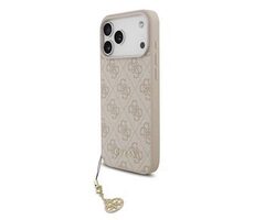 Guess 4G Charm Zadný Kryt pre iPhone 17 Pre Max Tone on Tone Pink