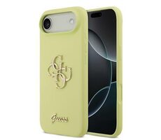 Guess Liquid Silicone 4G Metal Logo Zadný Kryt pre iPhone 17 Air Yellow