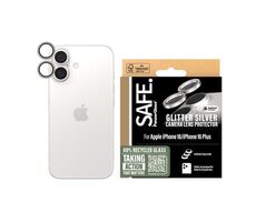 PanzerGlass SAFE Camera Apple iPhone 16/16 PLUS trblietavo strieborné Hoops