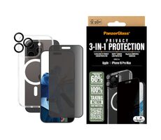 PanzerGlass 3-in-1 Privacy Protection Bundle iP 16 Pro Max