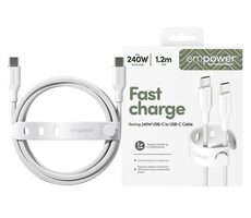 PanzerGlass empower 240W USB-C to USB-C USB 2.0 1.2M biela