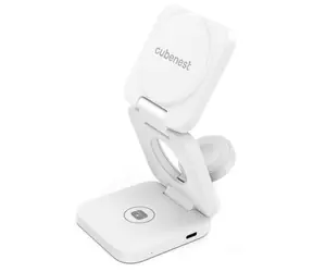 Cubenest 3in1 Magnetic Wireless charger E310 Fold biela
