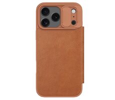 Nillkin Qin Book PRO Puzdro pre Apple iPhone 17 Pro Max Brown