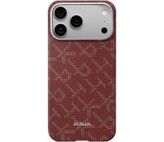 Pitaka Ultra-Slim Monogram Case ochranný kryt pre Apple iPhone 17 Pre červená