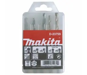 Makita D-23759 Sada Vrtákov s upnutím šesťhran 1|4" (5 ks)