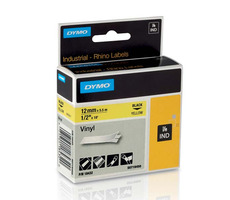 Dymo originálna páska do tlačiarne štítkov 12mm x 5.5m (žltý podklad)