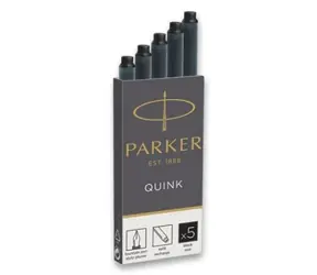 PARKER Quink Atramentové bombičky čierna 5ks