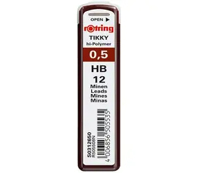 Rotring Tuhy 0.5mm - HB 12 ks