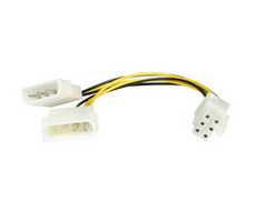 Premiumcord Redukcia napájacia 5.25" Molex - 6 pin pre PCI-E grafické karty