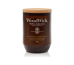 Woodwick ReNew Ginger & Turmeric 368g - sviečka veľká