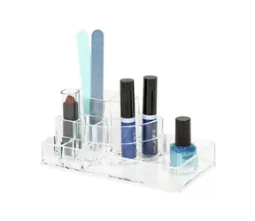 Compactor Organizer na kozmetiku a Make- UP - 8 priehradok číry plast
