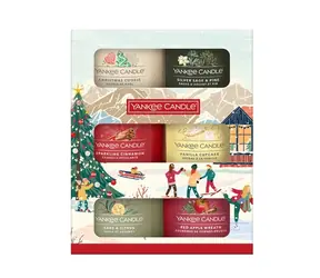 Yankee Candle darčeková sada 6 sklenených votívnych sviečok 2025