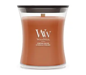 Woodwick Pumpkin Praline sviečka stredná