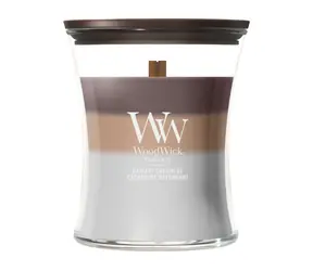 Woodwick Trilogy Radiant Cashmere sviečka stredná