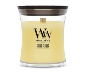 Woodwick Yuzu & Vetiver sviečka malá