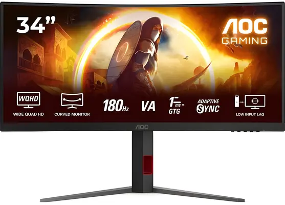 34" AOC CU34G4 čierna