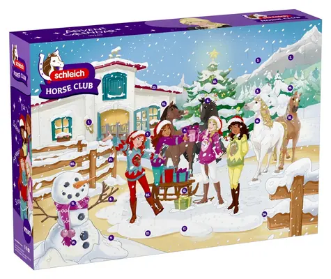Schleich Adventný kalendár Horse Club 2026 Zimná jazda na koni