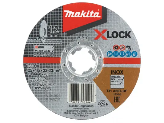 Makita E-00418 Rezný kotúč na nerez X-LOCK 125x1.2mm