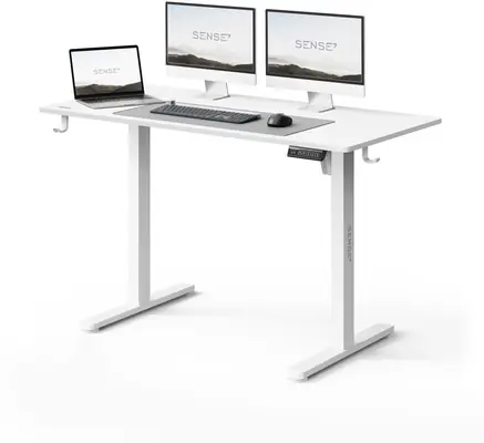 SENSE7 Nojo Light Pracovný stôl biela