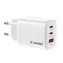 Verbatim GaN III Essentials biela / Cestovný nabíjací adaptér / 65W / 2x USB-C / 1x USB-A / PD 3.0 / QC 3.0