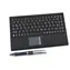 Keysonic ACK-540U+ (US) čierna / Mini klávesnica / Touchpad / USB