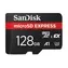 SanDisk microSDXC Express 128GB / Pamäťová karta / UHS-I U3 V30 / čítanie: 480 MB/s / zápis: 100 MB/s / vhodné pre 4K