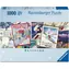 Ravensburger Panoramatické puzzle Staré lyžiarske plagáty / 1000 dielikov