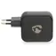 Nedis GaN 100W čierna / Sieťová nabíjačka / 2x USB-C PD3.0 / 1x USB-A QC3.0