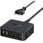 Baseus Nomos FH21 čierna / Nabíjacia stanica / 120W / GaN / 4× USB-C / 2× USB-A