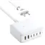 Baseus Nomos FH21 biela / Nabíjacia stanica / 120W / GaN / 4× USB-C / 2× USB-A