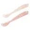 Beaba Prvé lyžičky silikónové Cotton Candy /Lyžičky/2 ks/s puzdrom/BPA free/od 4 mesiacov