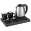 Adler AD 1354 čierna, nerez / Hotelový set s kanvicou / 1,2 L / 1500 W / 2 šálky