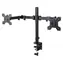 Esperanza ERW018 čierna / Stolný držiak pre 2 monitory / 10-27" / do 8 kg / VESA 75-100