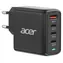 Acer GaN 100W PD čierna / Nabíjací adaptér / 3x USB-C / 1x USB-A