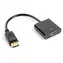 Lanberg čierna / Redukcia / DisplayPort (M) na HDMI (F) / 10 cm / 1080p / 60 Hz