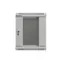 Lanberg WF11-3306-10S sivá / Nástenný rack / 10" / 6U / 300×300 mm / sklenené dvere / flat pack