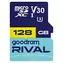 Goodram RIVAL M3AA microSDXC 128GB + SD adaptér / Class 10 / UHS-I U3 / V30 / R: 100 MB/s / W: 70 MB/s