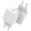 CoreParts USB-C 20W biela / Nabíjačka / USB-C / Rýchle nabíjanie / 100-240 V