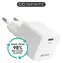 eSTUFF INFINITE (GRS) biela / USB nabíjačka / USB-C / 30 W / rýchle nabíjanie
