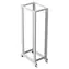 Lanberg Open Rack 42U sivá / Stojanový rozvádzač / 19" / Šírka 600 mm / Hĺbka 1000 mm / nosnosť 600 kg