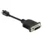 DeLock čierna / Adaptér / Mini DisplayPort (M) - DVI (F) / s aretáciou / pasívna / 1920 x 1200 60 Hz