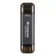 Transcend ESD310C 128GB čierna / Externý SSD disk / USB-A/C 3.2 Gen 2 / R: 1050 MB/s / W: 700 MB/s